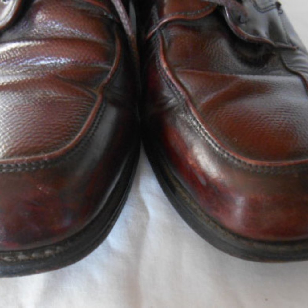 Nunn Bush Men's Black Oxford Dress Shoes, Size 9 D, Brown Leather lace-ups - Picture 7 of 8